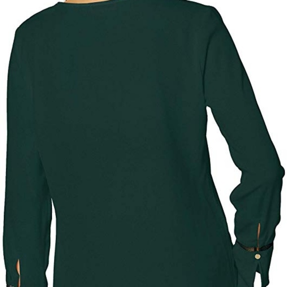 Calvin Klein  Blouse Size XSmall Green - Picture 3 of 3